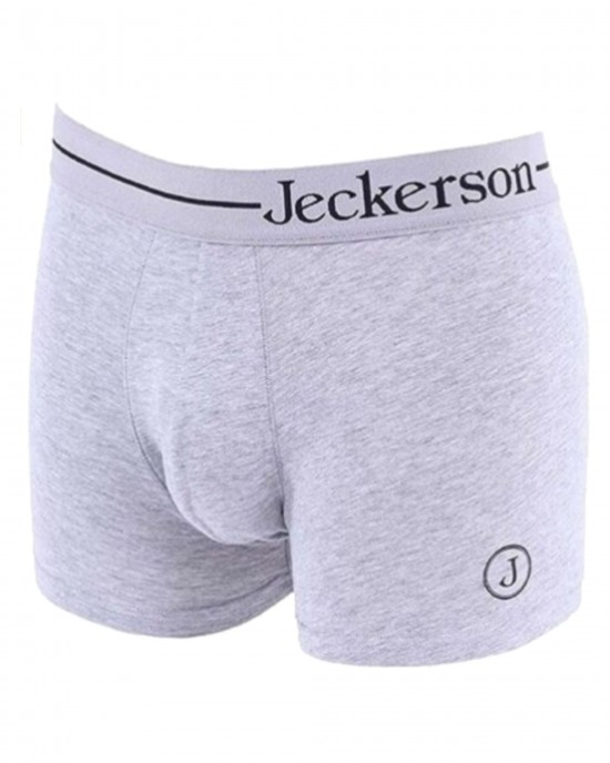 Elastic Bipack Monochrome Boxer With Logo Printed On The Side And Branded Elastic Band