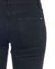 Biker Stretch Denim Jeans With Worn Wash. Low Waist And Multipockets. Front Closure With Zip And Button.