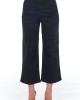 Cropped Trousers. High Waist And Multipockets. Front Closure With Zip And Button.