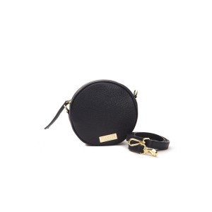Leather Small Oval Crossbody Bag. Dustbag Included. Visible Logo. Dimensions: 17x17x7 Cm.