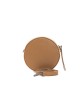 Leather Small Oval Crossbody Bag. Lining With Logo Dp. Dustbag Included. Visible Logo. Dimensions: 17x17x7 Cm.