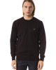 Embroidered Crew Neck Sweater In Extrafine Wool Merinos Fabric