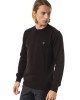 Embroidered Crew Neck Sweater In Extrafine Wool Merinos Fabric