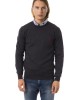 Embroidered Crew Neck Sweater In Extrafine Wool Merinos Fabric