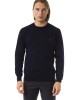 Embroidered Crew Neck Sweater In Extrafine Wool Merinos Fabric