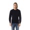 Embroidered Crew Neck Sweater In Extrafine Wool Merinos Fabric