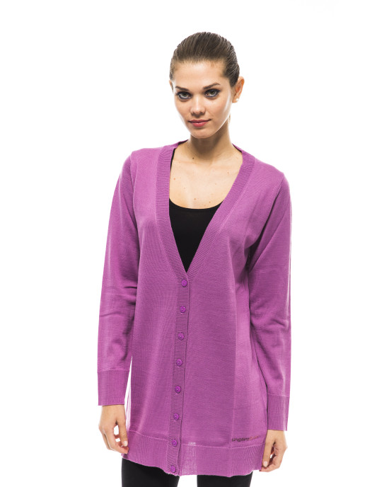Long Cardigan. Logo With Applications