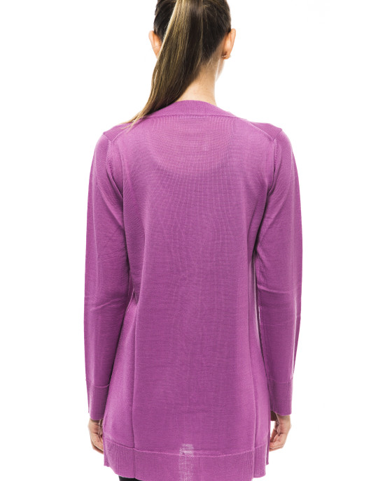 Long Cardigan. Logo With Applications