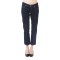 Capri Jeans. Applications With Button On Back. Pockets On Back With Button Closure